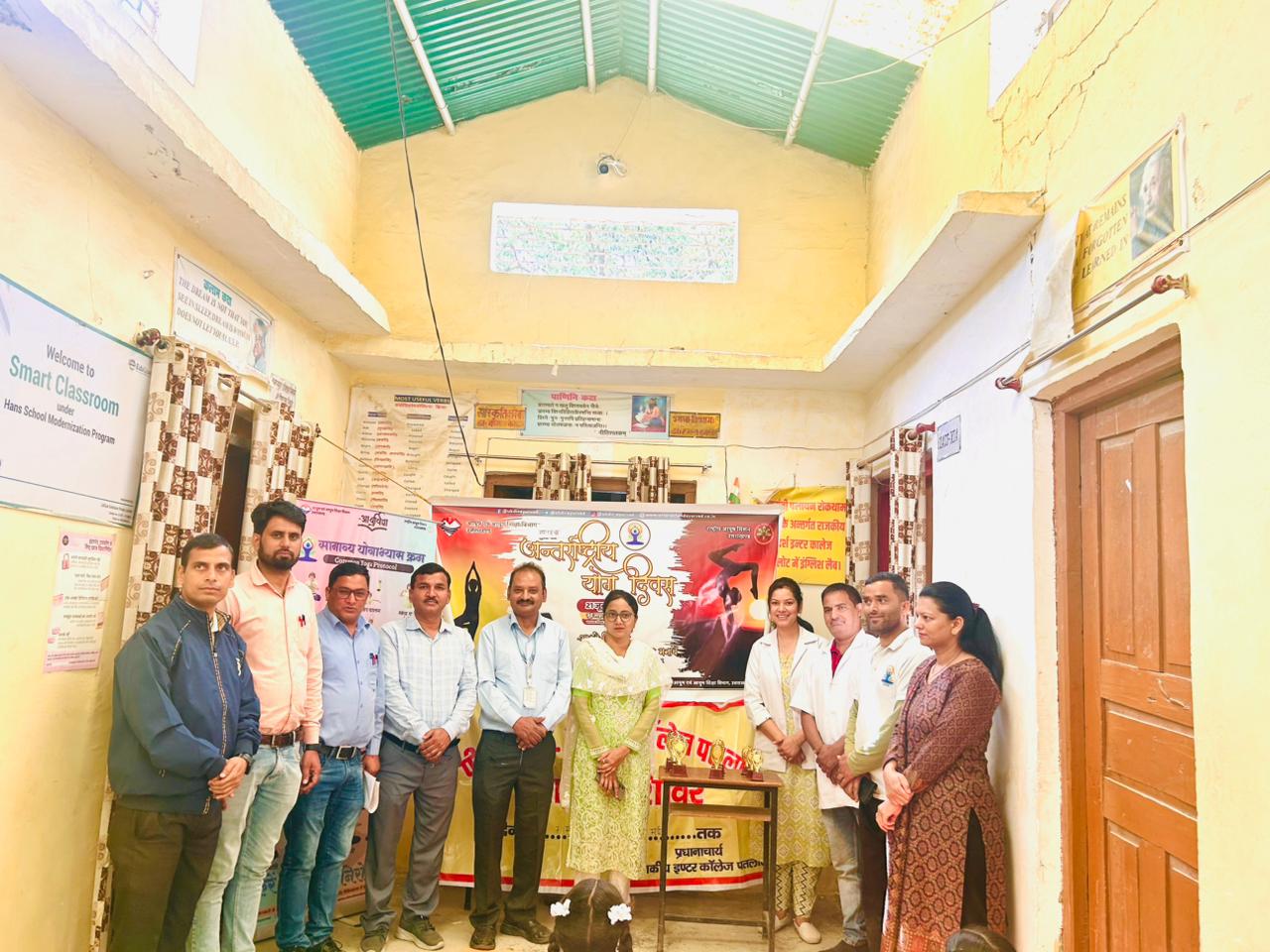 Yoga Shivir on the occasion of international yoga day.